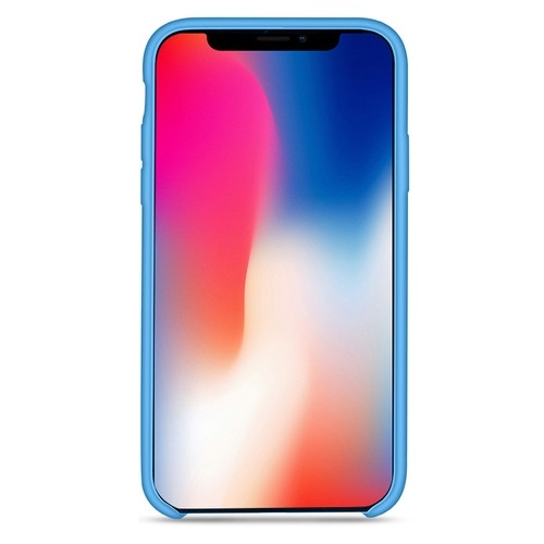 Чехол-накладка Hoco Silicone Blue для iPhone X