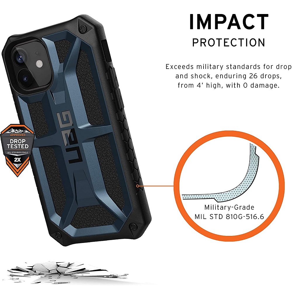 Противоударный защитный чехол UAG Monarch Mallard для iPhone 12 mini