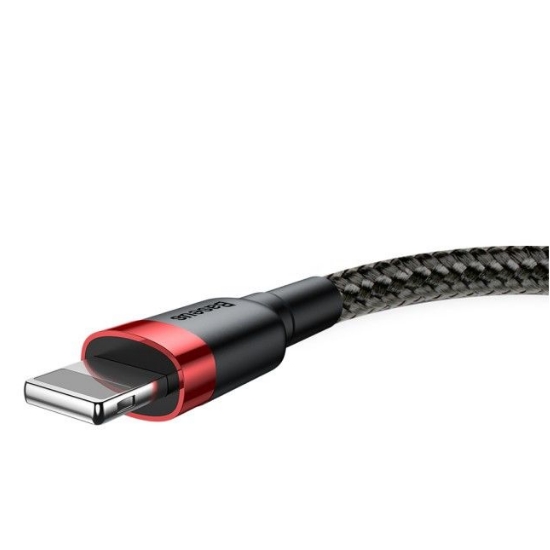 Кабель Baseus Lightning 2.4A Kevlar 1m Black/Red