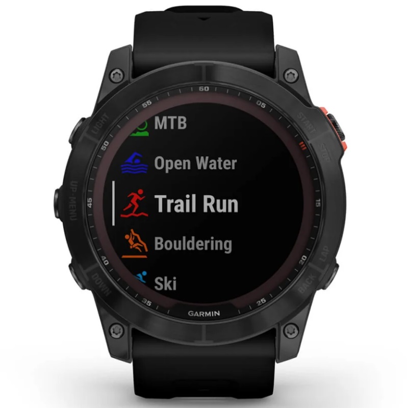 Умные часы Garmin fenix 7X – Solar Edition Slate grey with black band (010-02541-01)