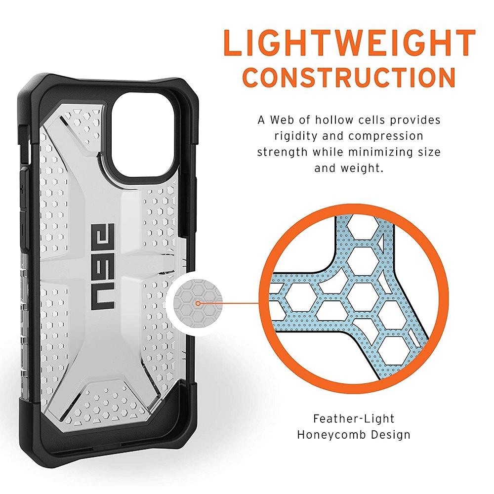 Противоударный защитный чехол UAG Plasma Ash для iPhone 12 mini