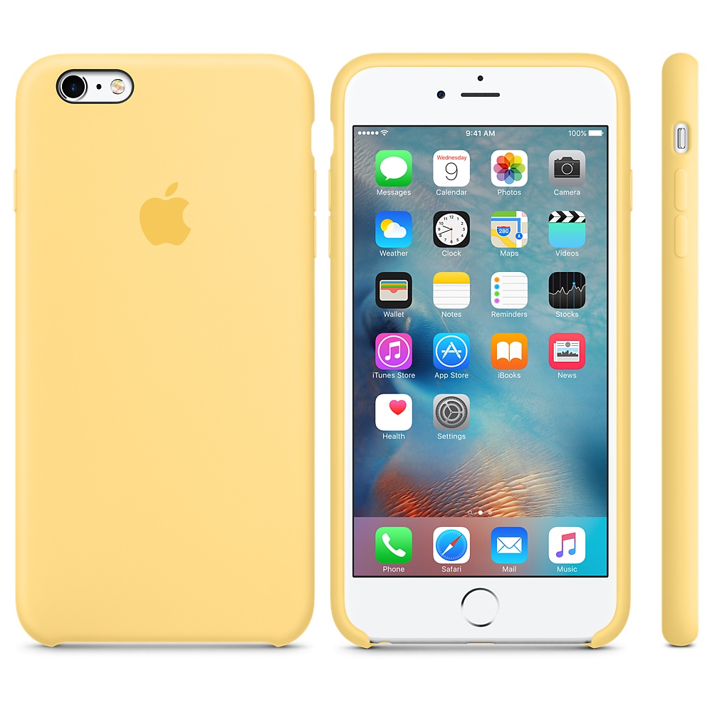 Силиконовый чехол Apple iPhone 6S Plus Silicone Case - Yellow (MM6H2ZM/A) для iPhone 6 Plus/6S Plus
