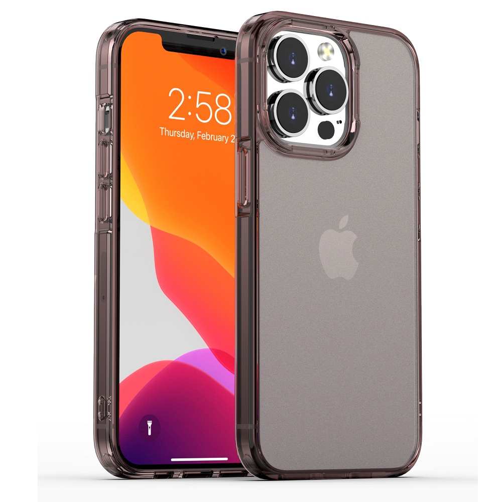 Чехол Gurdini Alba Series для iPhone 13 Pro Max Protective smoke