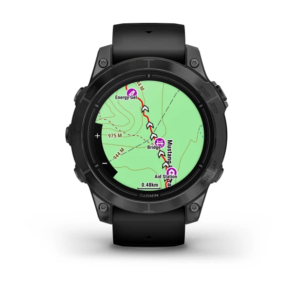 Умные часы Garmin epix Pro (Gen 2) – Standard Edition - 47 mm Slate Grey with Black Band (010-02803-01)