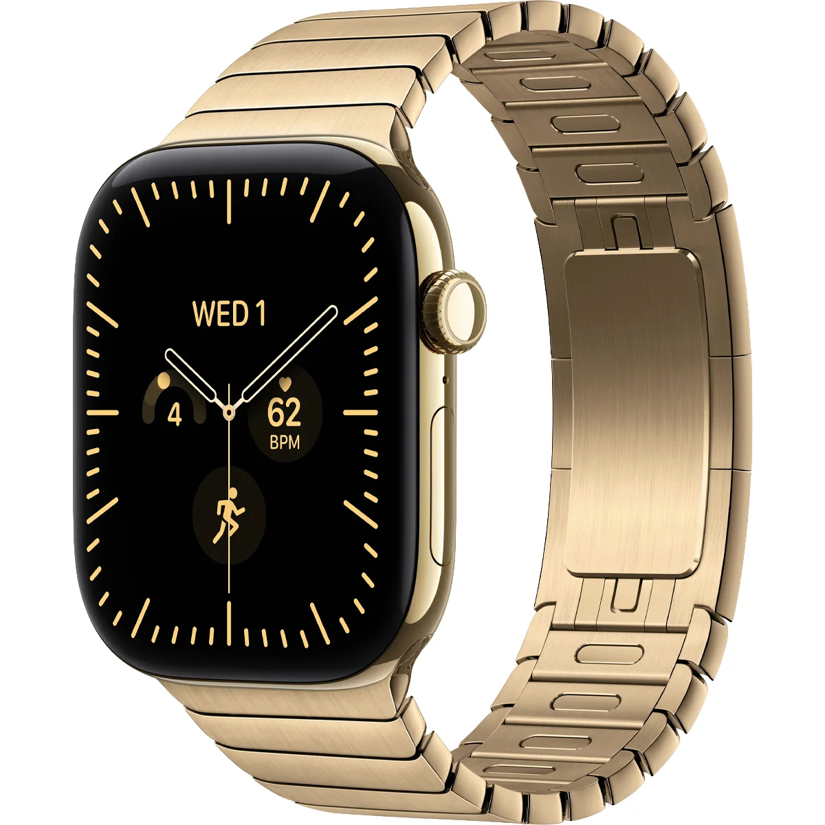 Умные часы Apple Watch Series 12 GPS + Cellular, 46mm Radiant Gold Titanium Case with Radiant Gold Link Bracelet