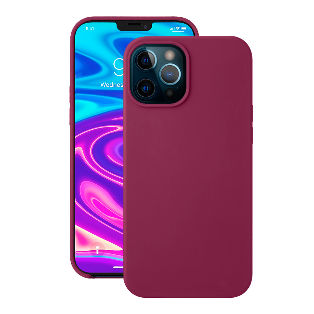 Чехол Deppa Liquid Silicone Case Burgundy (87785) для Apple iPhone 12 Pro Max