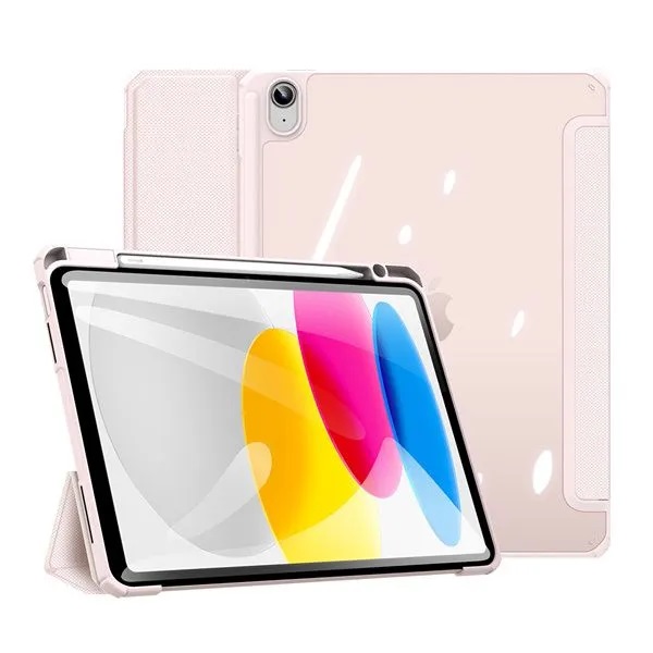 Чехол-книжка Dux Ducis для iPad 10.9 (2022)/11 (2025 A16) Domo Toby Series Pink