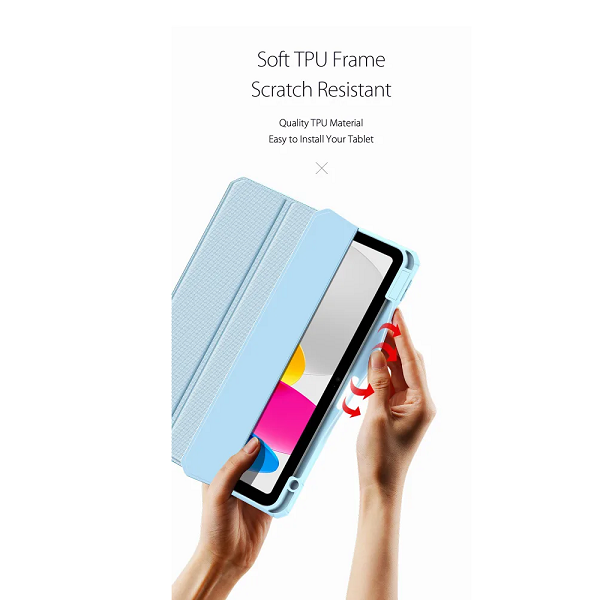 Чехол-книжка Dux Ducis для iPad 10.9 (2022)/11 (2025 A16) Domo Toby Series Blue