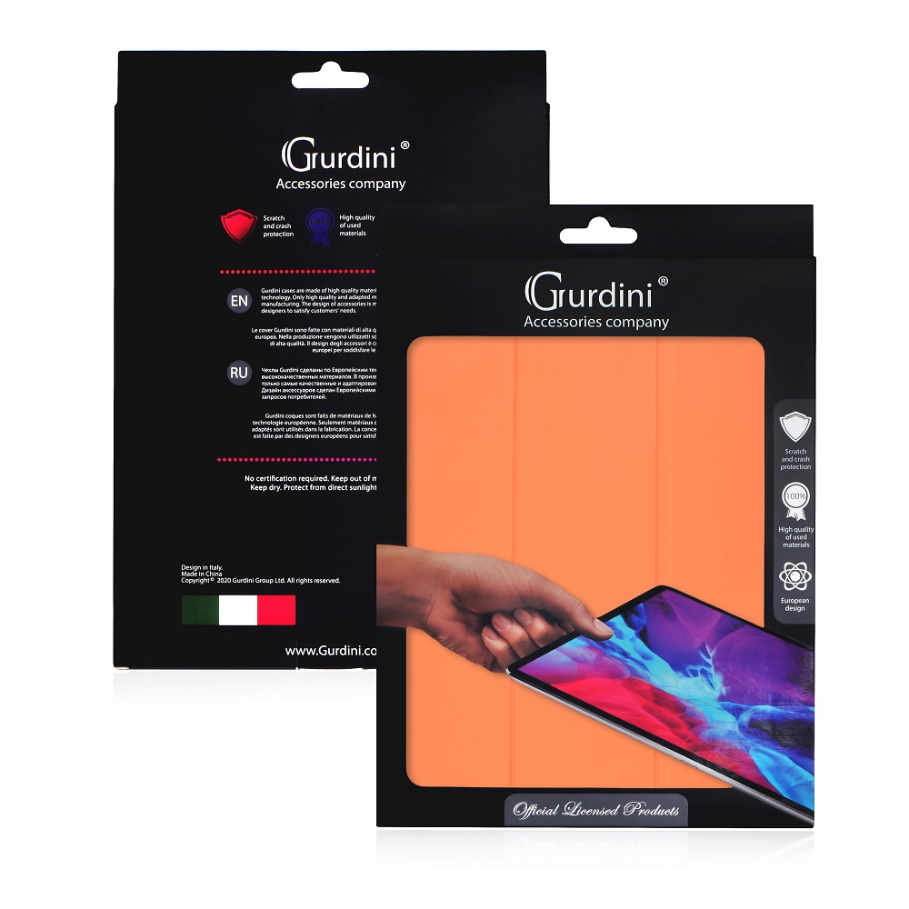 Чехол-книжка Gurdini Milano Series (pen slot) для iPad 10.9 (2022)/11 (2025 A16) Orange